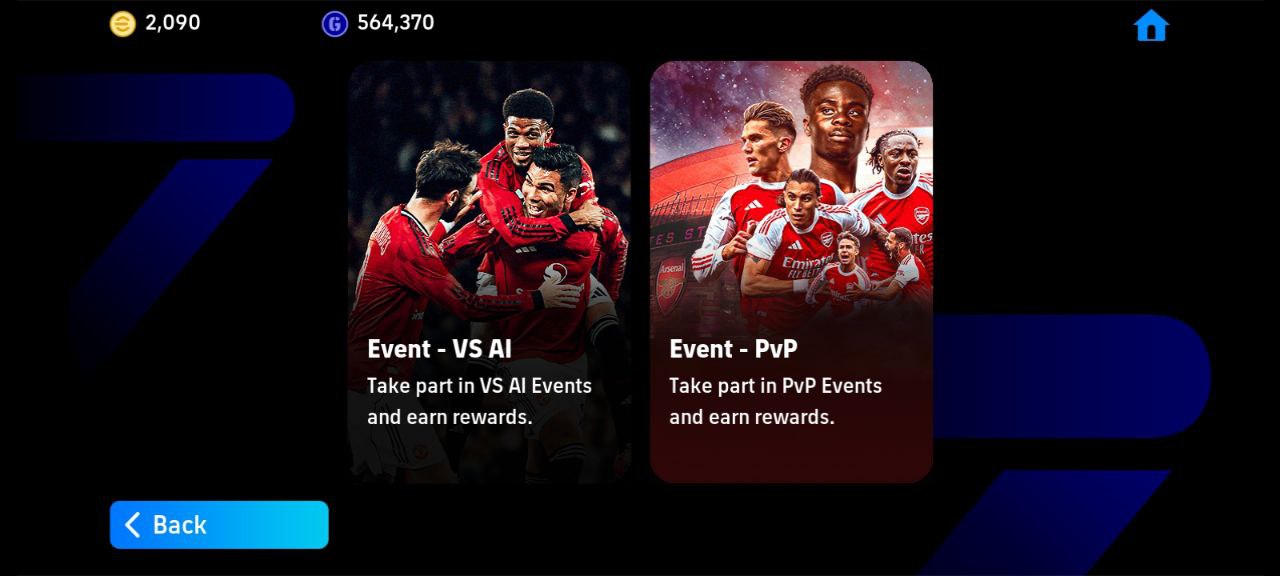 ایونت های ای فوتبال برای کوین رایگان